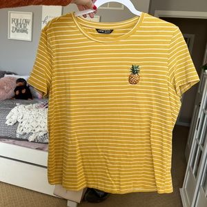 Pineapple Yellow striped shirt